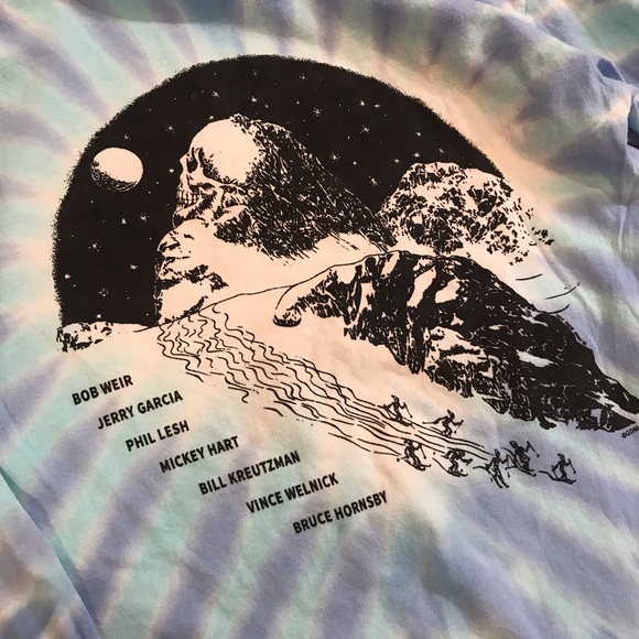 Grateful Dead 1995 Ski Your Face Off Mountain Tie Dye Long Sleeve Vintage Shirt - Picture 7 of 11